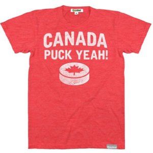NWT Tipsy Elves Canada, Puck Yeah! Red T-shirt